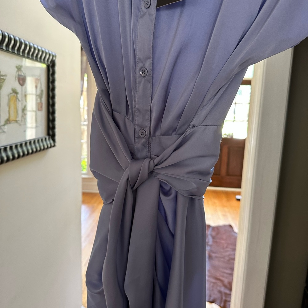 Cute silk dress, pretty pale blue. Never worn, still has tags. - Picture 3 of 3